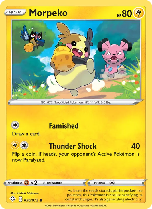 Morpeko 36 Shining Fates Pokesingles