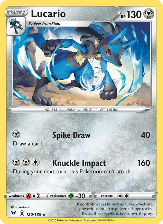 Lucario 120 Vivid Voltage Pokesingles