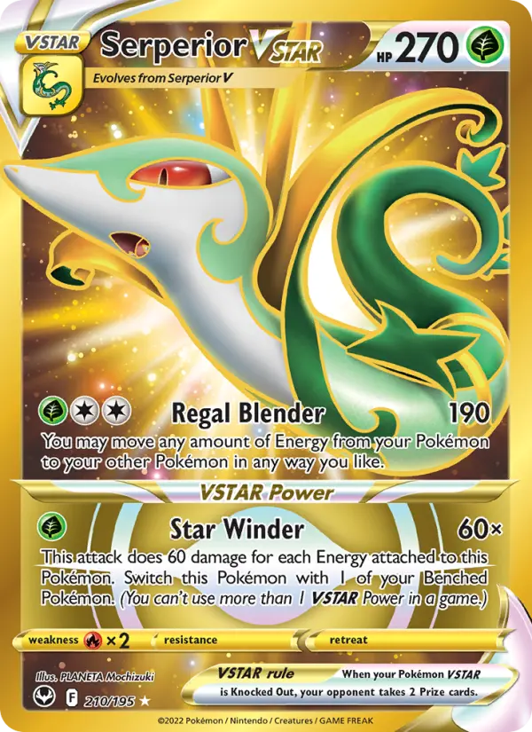 Serperior VSTAR 210 Silver Tempest Pokesingles