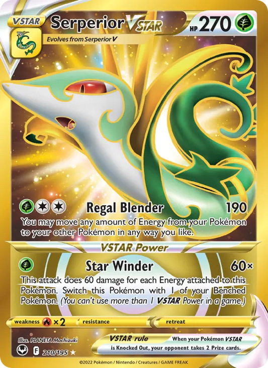 Serperior VSTAR 210 Silver Tempest Pokesingles