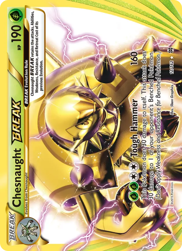 Chesnaught BREAK 12 BREAKthrough Pokesingles