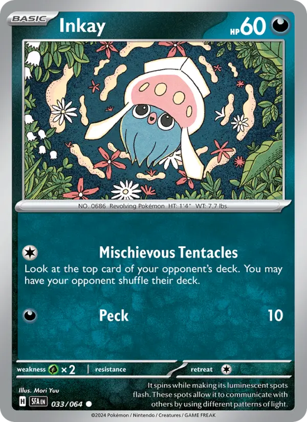 Inkay 33 Shrouded Fable Pokesingles
