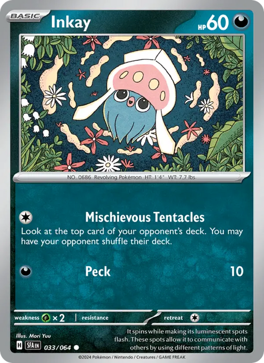 Inkay 33 Shrouded Fable Pokesingles