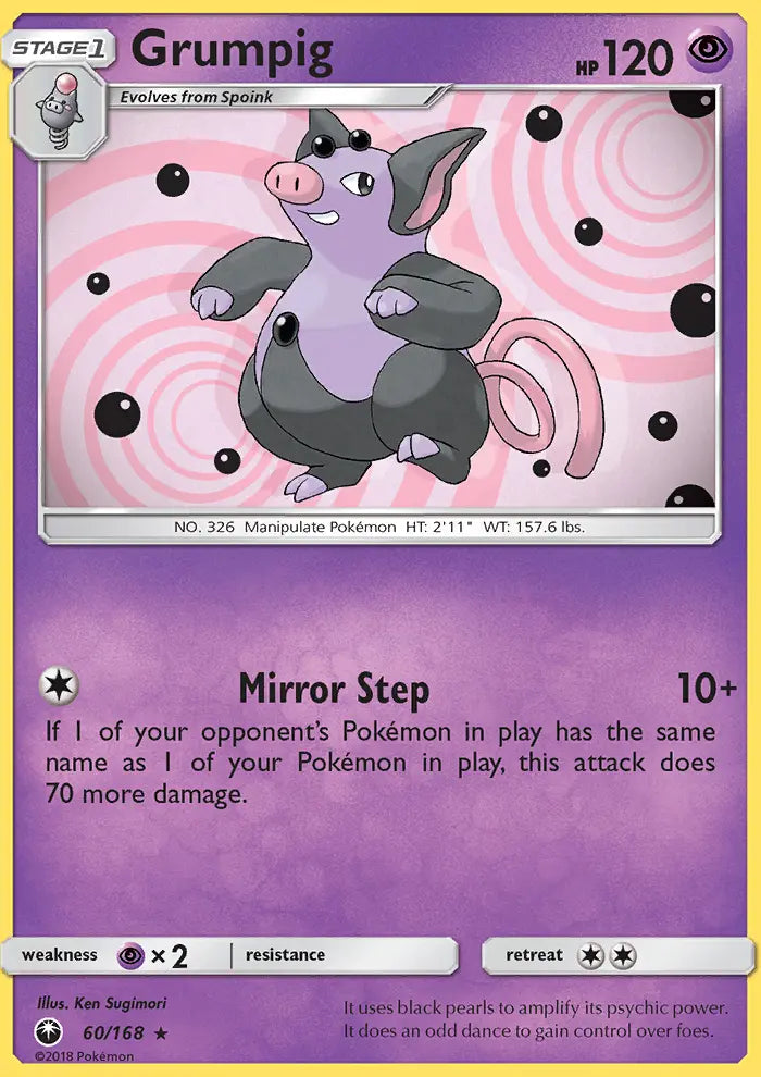 Grumpig 60 Celestial Storm Pokesingles