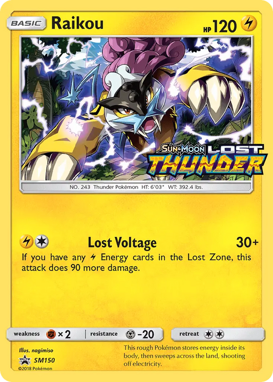 Raikou SM150 SM Black Star Promos Pokesingles