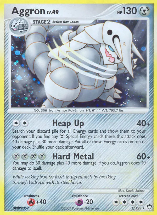 Aggron 1 Mysterious Treasures Pokesingles