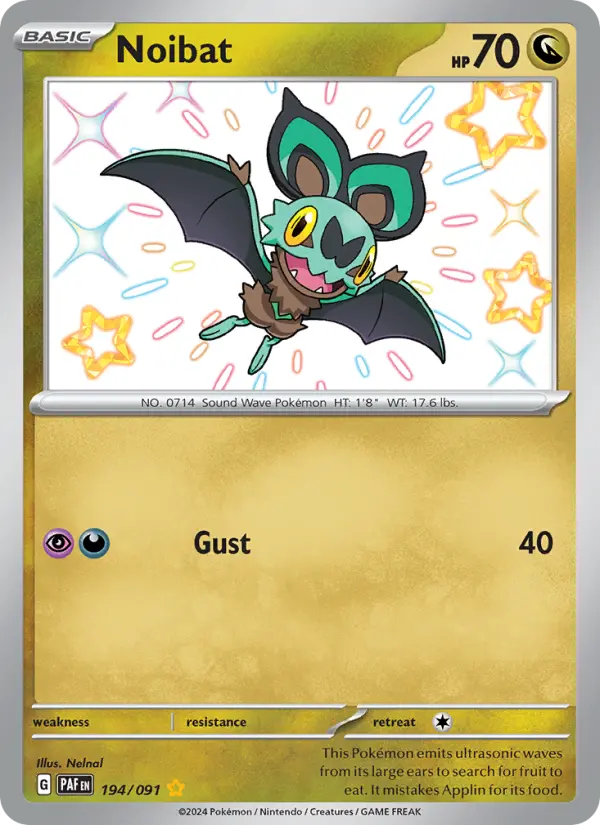 Noibat 194 Paldean Fates Pokesingles