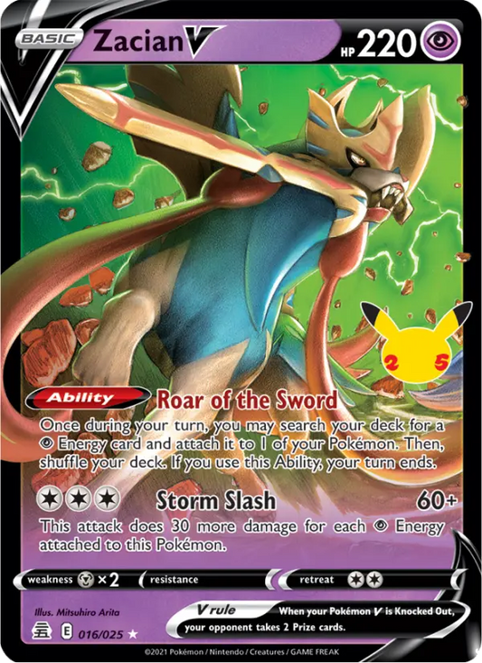 Zacian V 16 Celebrations Pokesingles
