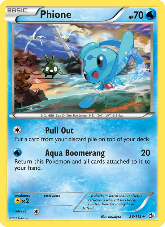 Phione 36 Legendary Treasures Pokesingles
