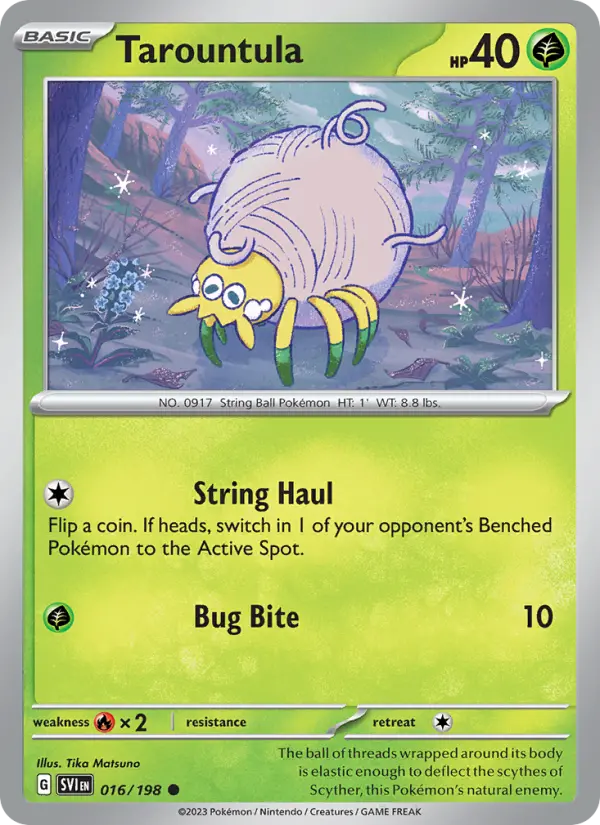 Tarountula 16 Scarlet & Violet Pokesingles