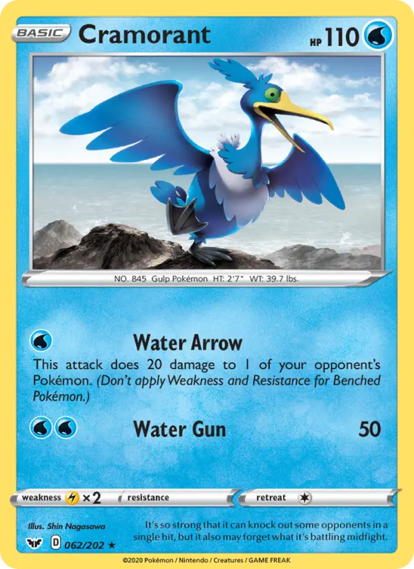 Cramorant 62 Sword & Shield Pokesingles