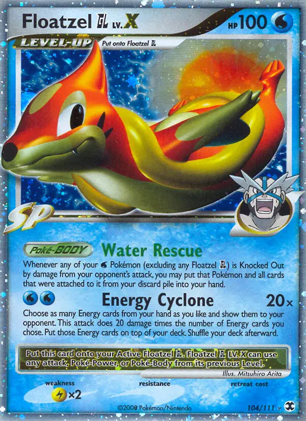 Floatzel GL 104 Rising Rivals Pokesingles