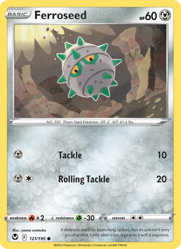 Ferroseed 121 Silver Tempest Pokesingles