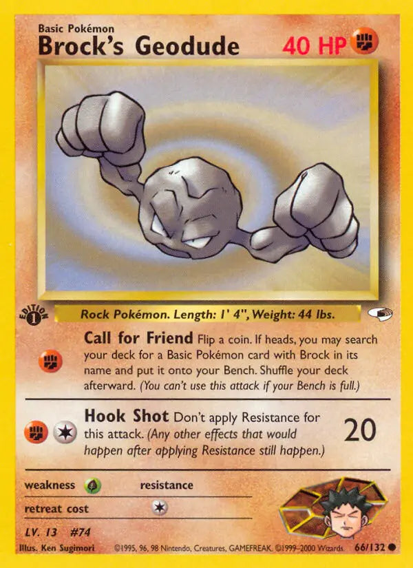 Brock's Geodude 66 Gym Heroes Pokesingles