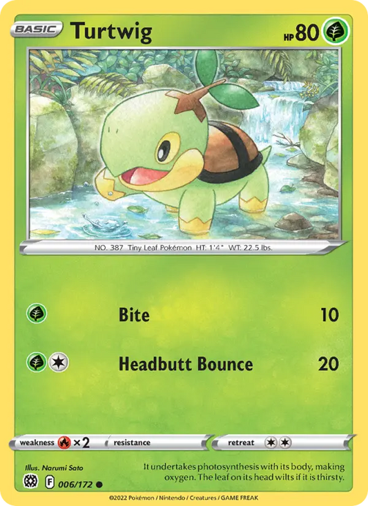 Turtwig 6 Brilliant Stars Pokesingles