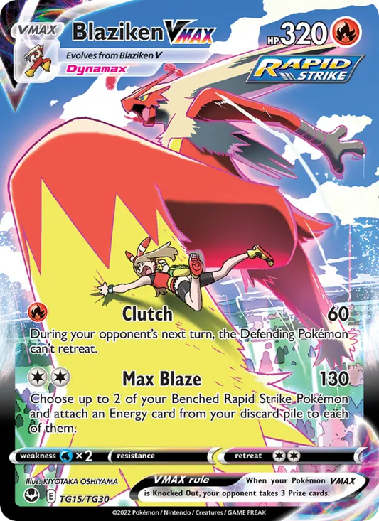 Blaziken VMAX TG15 Silver Tempest Pokesingles