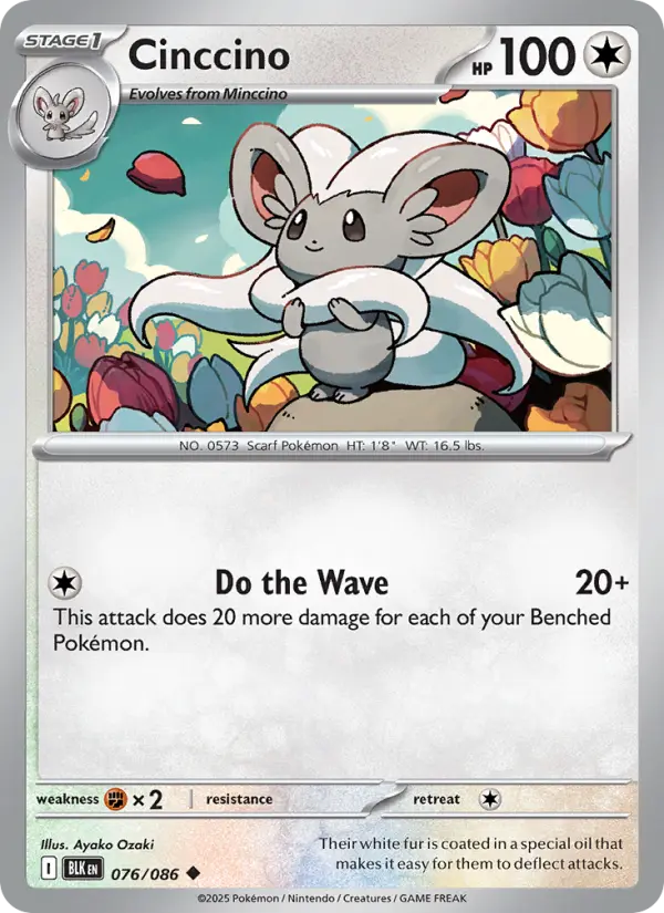 Cinccino 76 Black Bolt Pokesingles
