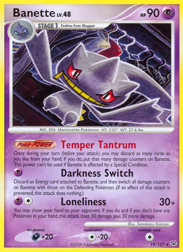 Banette 19 Platinum Pokesingles