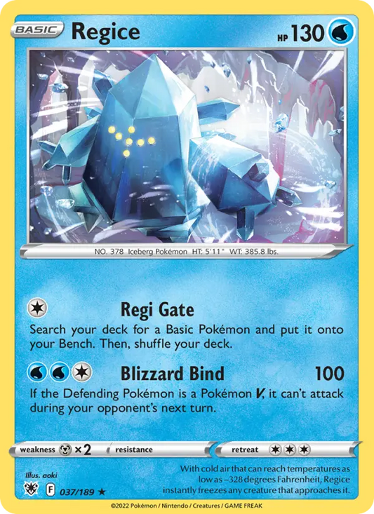 Regice 37 Astral Radiance Pokesingles