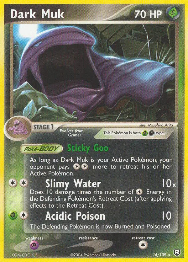 Dark Muk 16 Team Rocket Returns Pokesingles