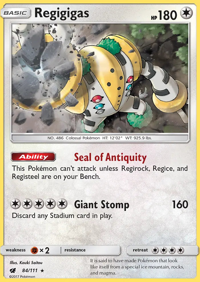 Regigigas 84 Crimson Invasion Pokesingles