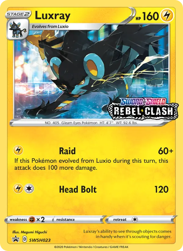 Luxray SWSH023 SWSH Black Star Promos Pokesingles