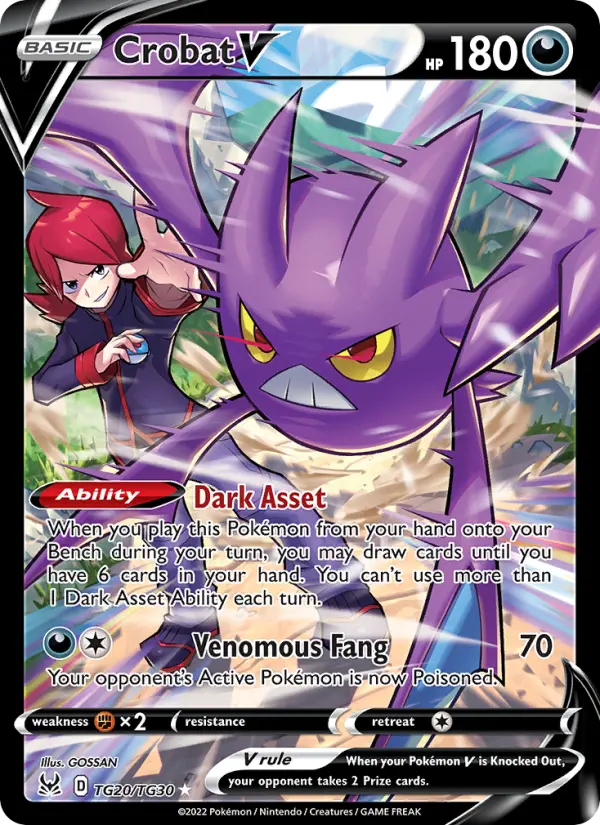 Crobat V TG20 Lost Origin Pokesingles