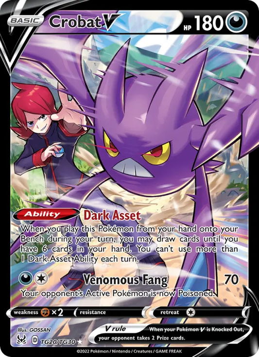 Crobat V TG20 Lost Origin Pokesingles