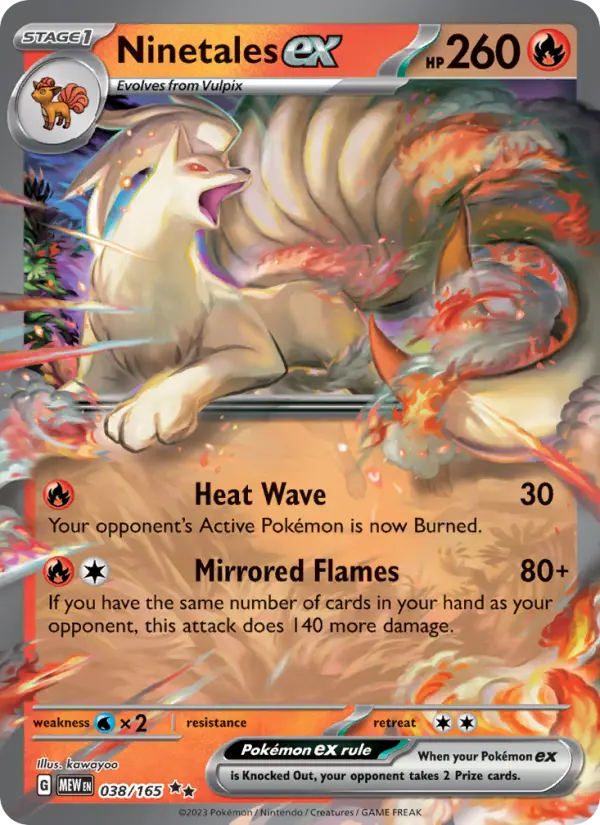 Ninetales ex 38 151 Pokesingles