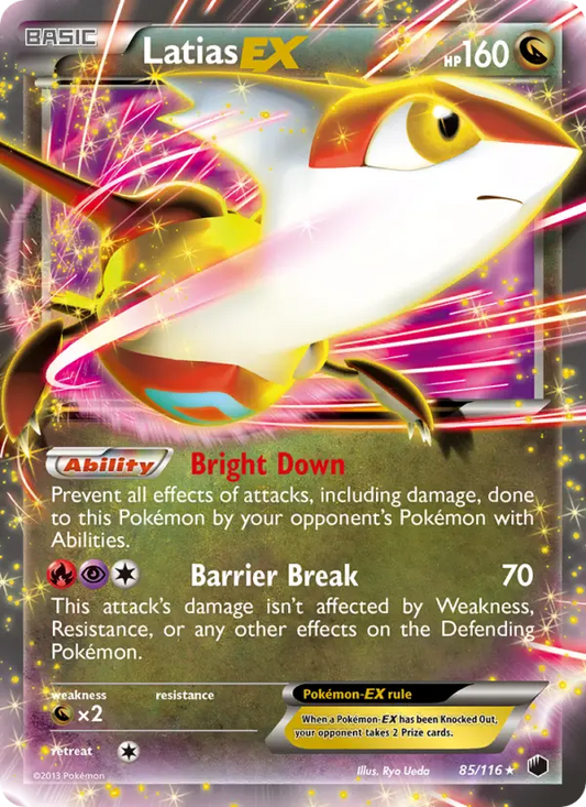Latias-EX 85 Plasma Freeze Pokesingles