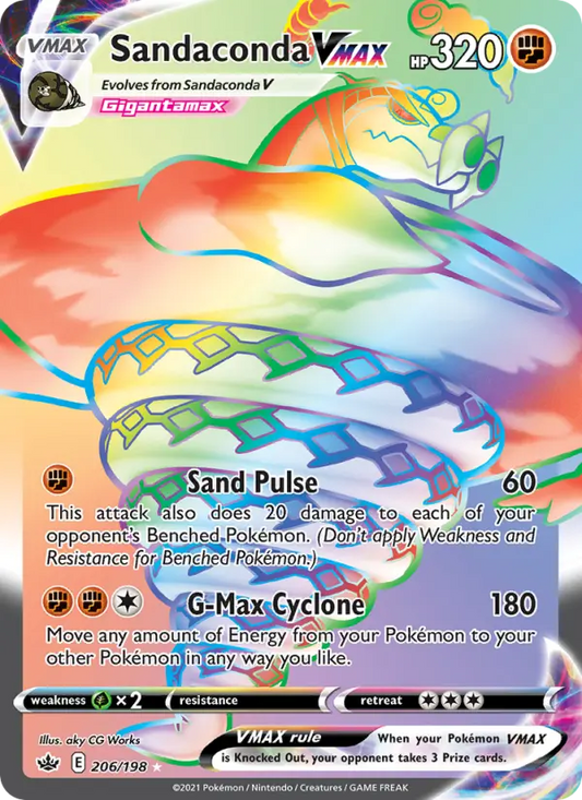 Sandaconda VMAX 206 Chilling Reign Pokesingles