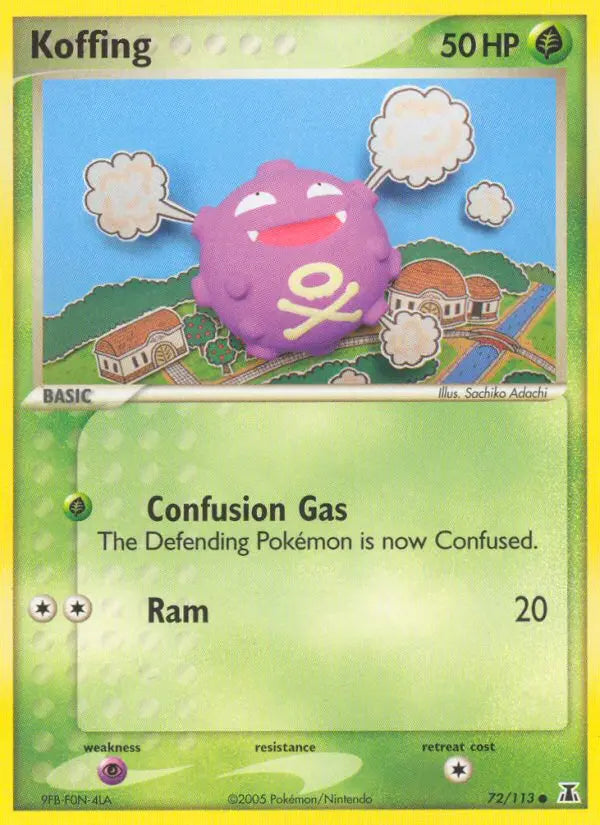 Koffing 72 Delta Species Pokesingles
