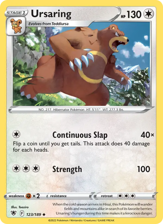 Ursaring 123 Astral Radiance Pokesingles