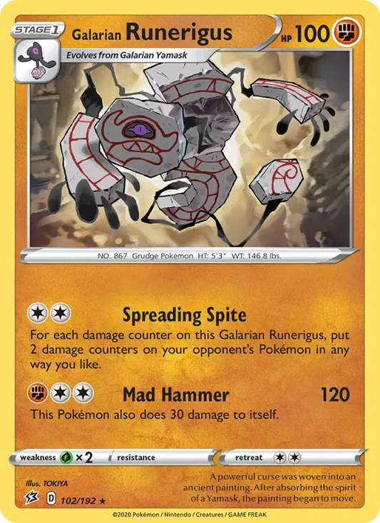 Galarian Runerigus 102 Rebel Clash Pokesingles
