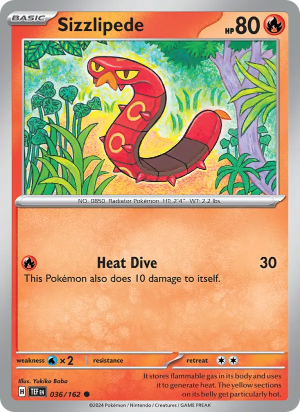 Sizzlipede 36 Temporal Forces Pokesingles