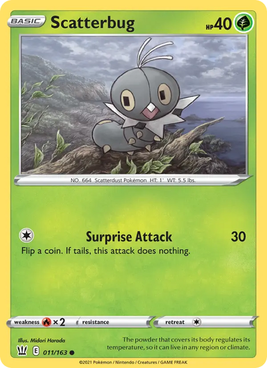 Scatterbug 11 Battle Styles Pokesingles