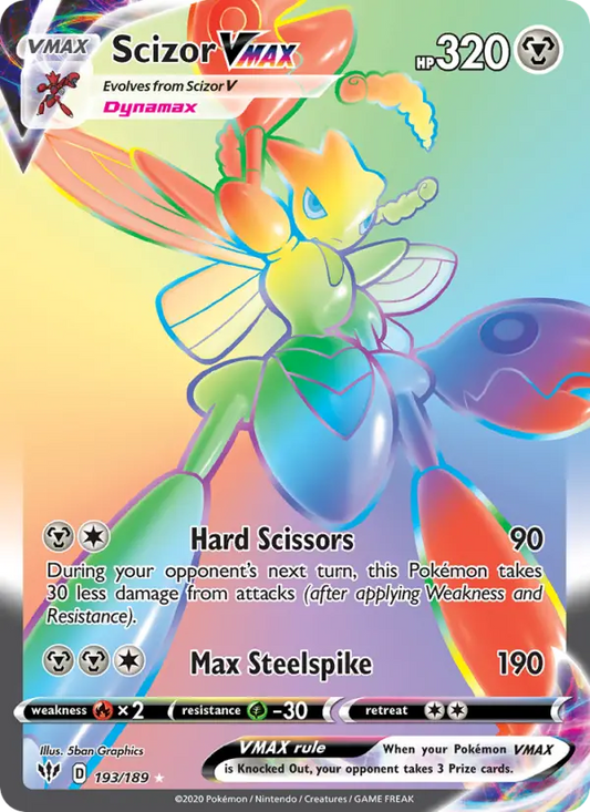 Scizor VMAX 193 Darkness Ablaze Pokesingles