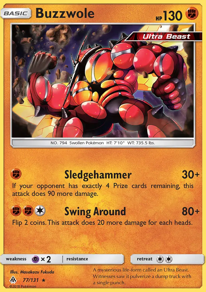 Buzzwole 77 Forbidden Light Pokesingles