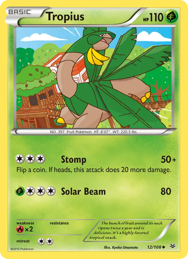 Tropius 12 Roaring Skies Pokesingles