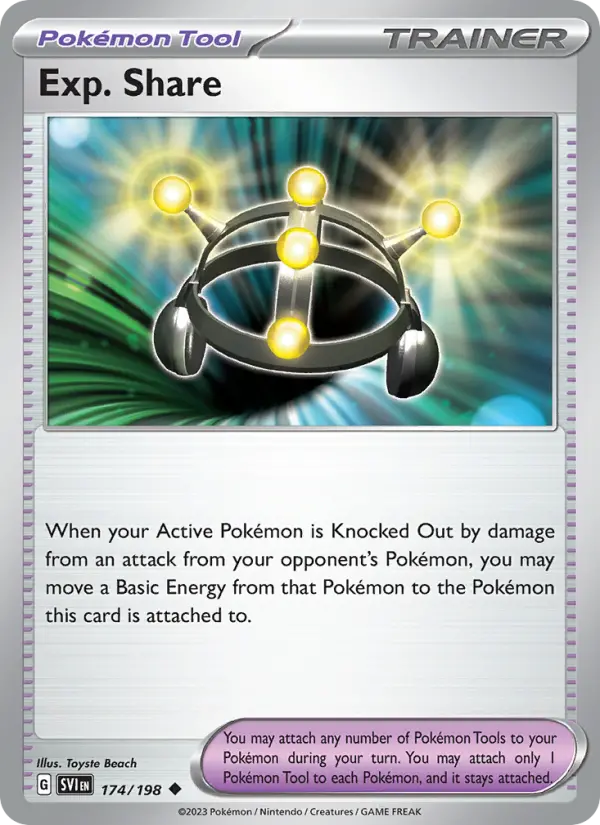 Exp. Share 174 Scarlet & Violet Pokesingles