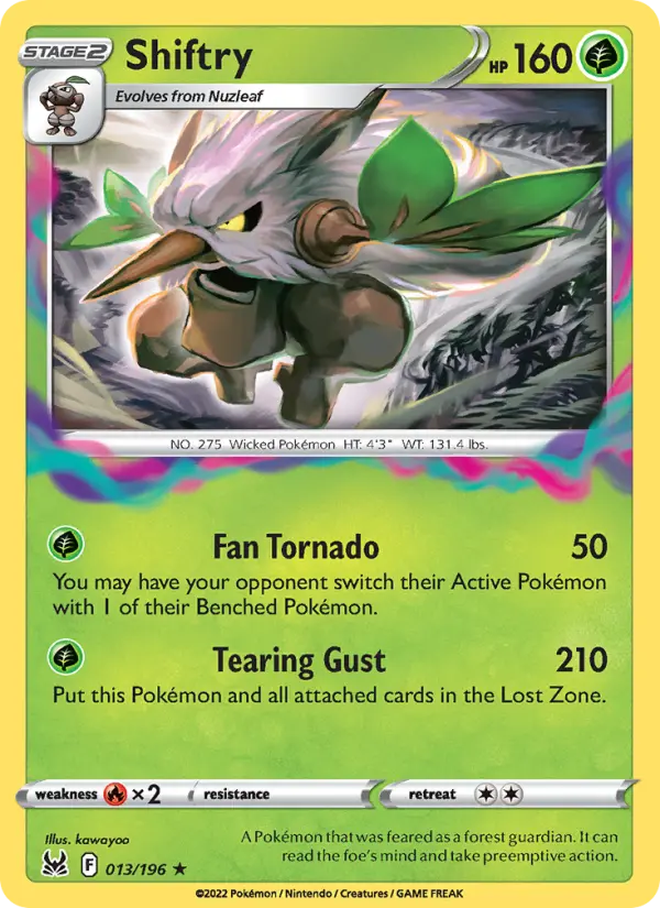 Shiftry 13 Lost Origin Pokesingles