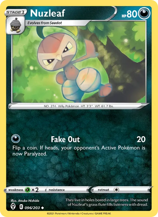 Nuzleaf 96 Evolving Skies Pokesingles