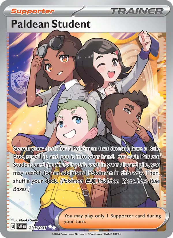 Paldean Student 231 Paldean Fates Pokesingles