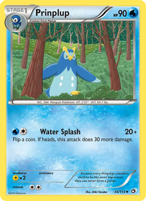 Prinplup 34 Legendary Treasures Pokesingles