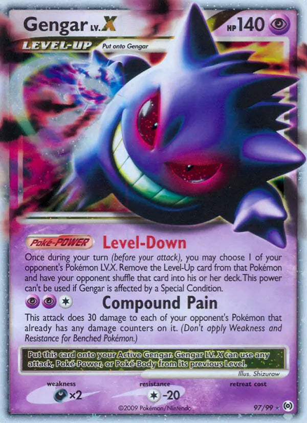 Gengar LV. X 97 Arceus Pokesingles