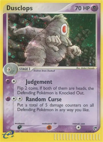 Dusclops 4 Sandstorm Pokesingles