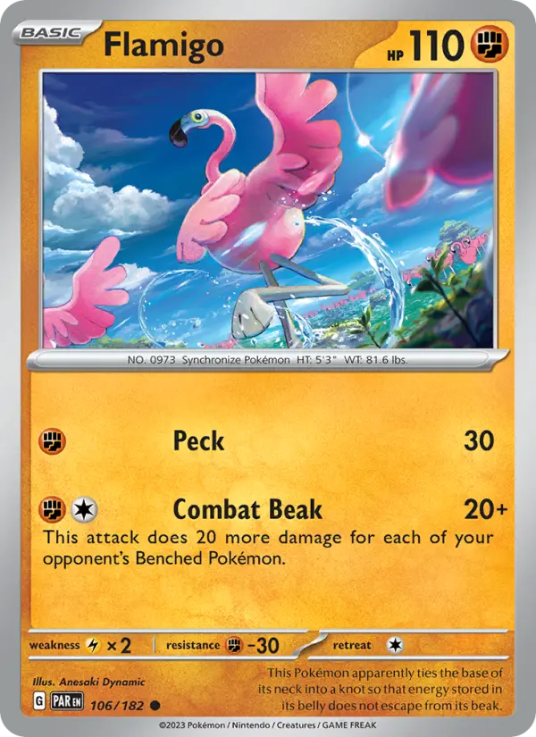 Flamigo 106 Paradox Rift Pokesingles