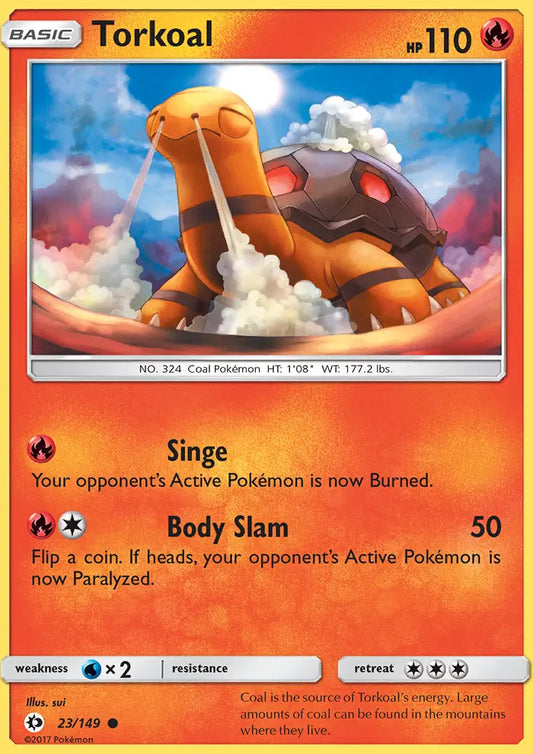 Torkoal 23 Sun & Moon Pokesingles