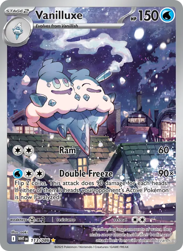 Vanilluxe 113 White Flare Pokesingles