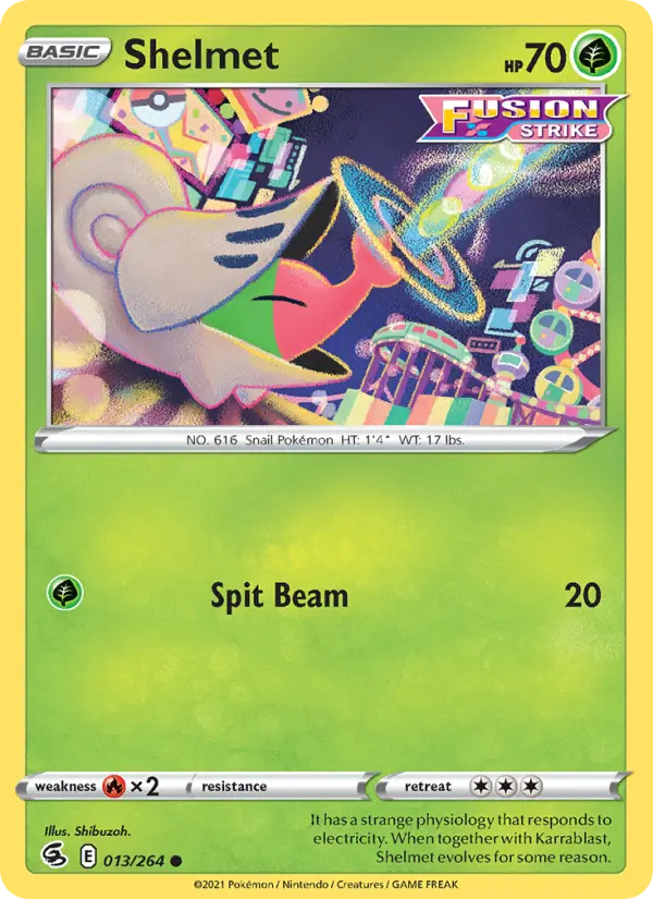 Shelmet 13 Fusion Strike Pokesingles